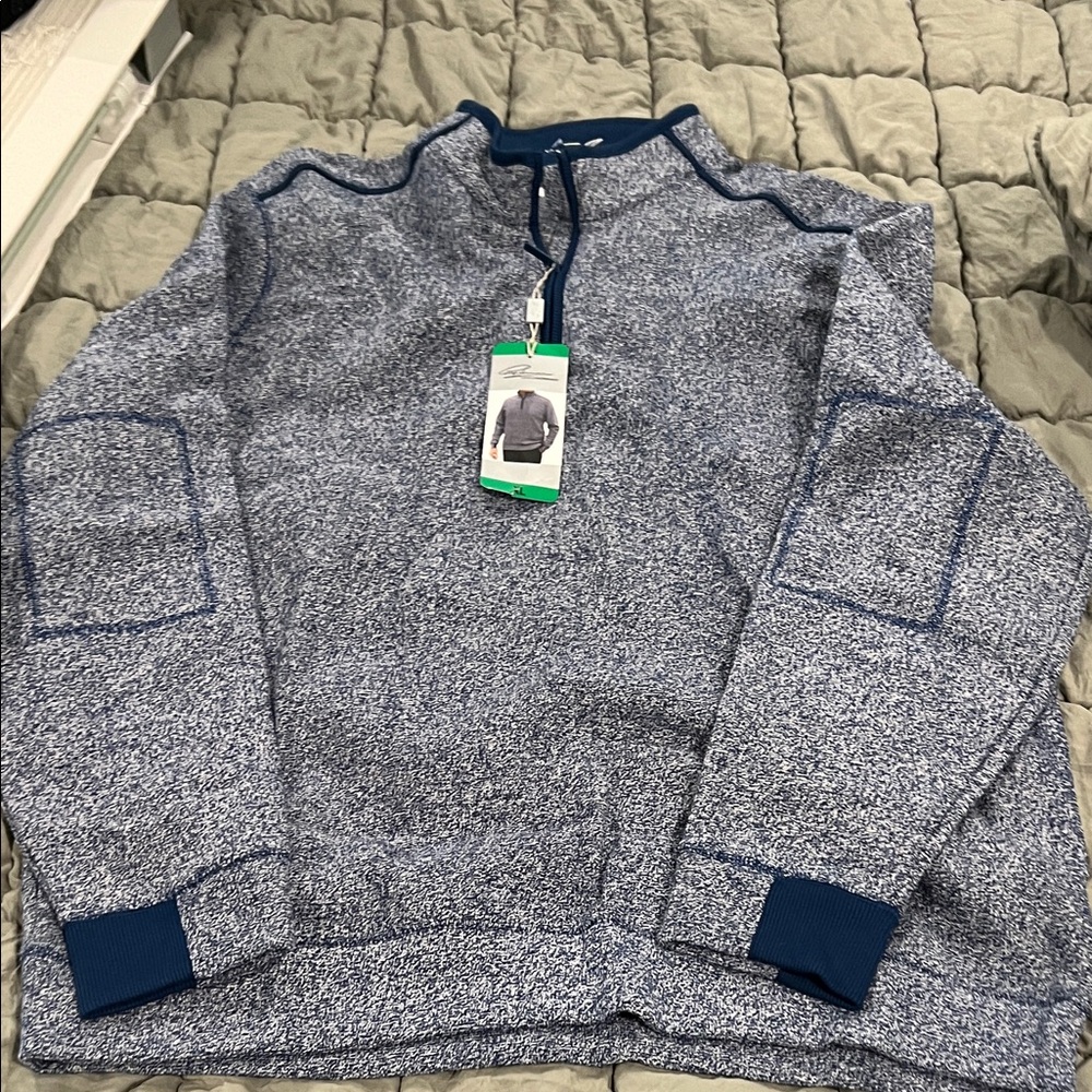 Men's Blue Greg Norman quarter zip